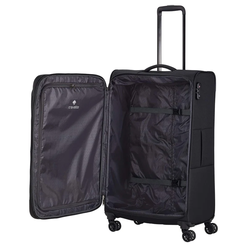 Travelite Chios - Trolley de 4 ruedas L 78 cm expandible (schwarz)