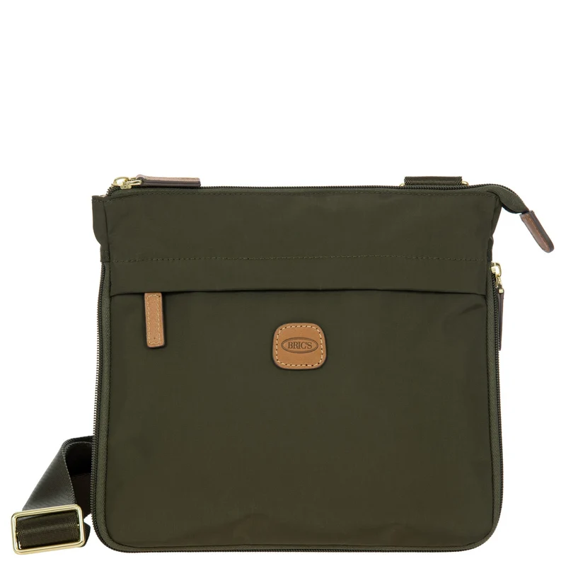 Brics X-Bag - Bolso bandolera 26 cm expandible (olive)