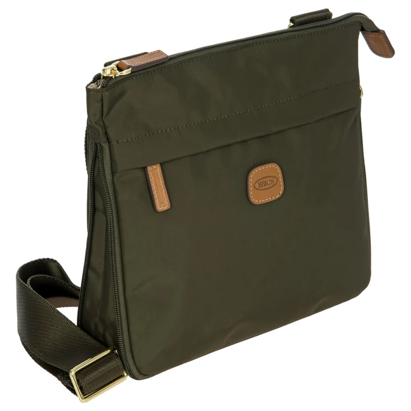 Brics X-Bag - Bolso bandolera 26 cm expandible (olive)