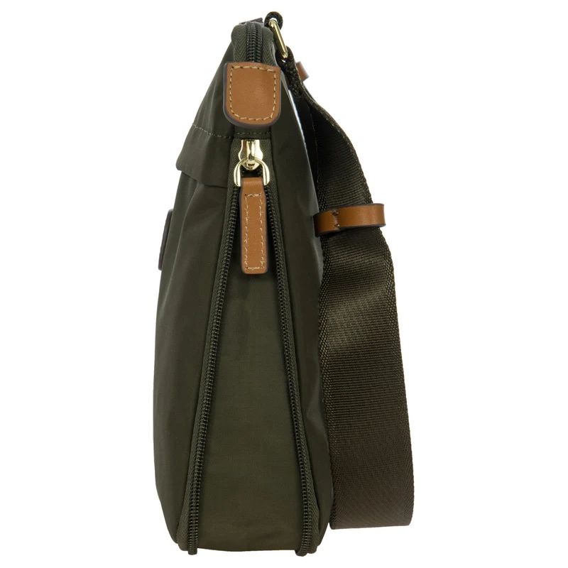 Brics X-Bag - Bolso bandolera 26 cm expandible (olive)