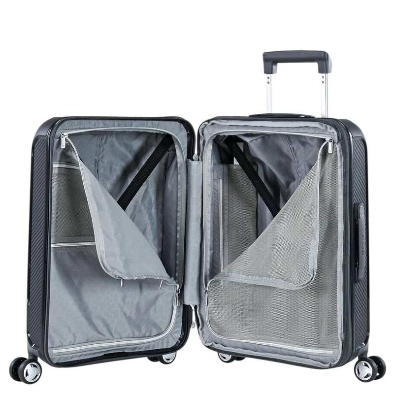 Eminent AEGIS - Trolley de cabina de 4 ruedas 55 cm expandible (midnight black)