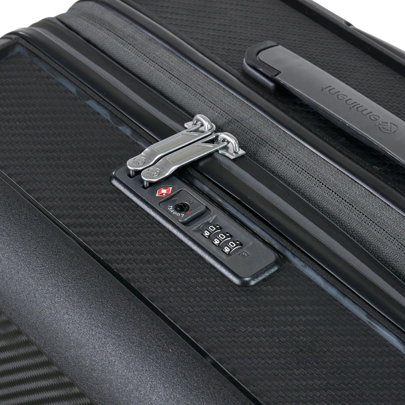 Eminent AEGIS - Trolley de cabina de 4 ruedas 55 cm expandible (midnight black)