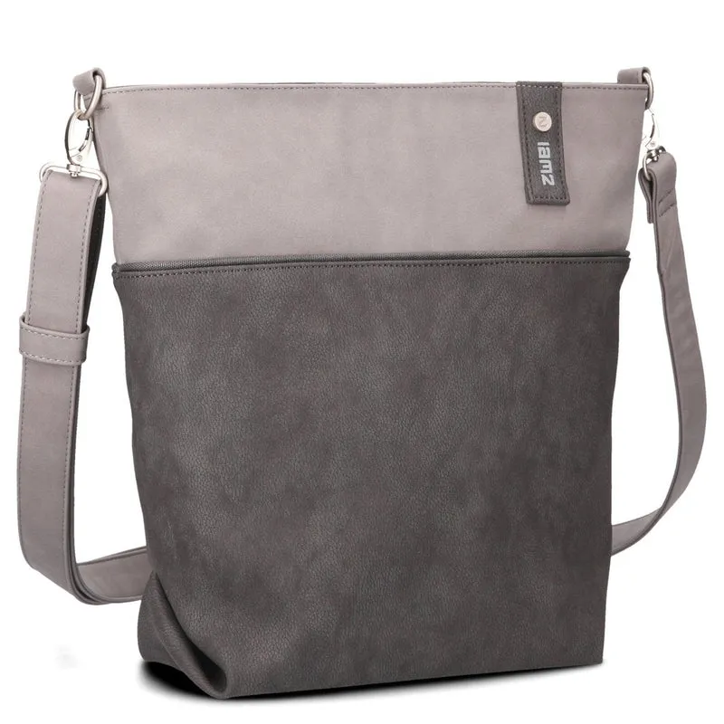 zwei Jana J12 - Bolso de hombro 33 cm (nubuk-stone)