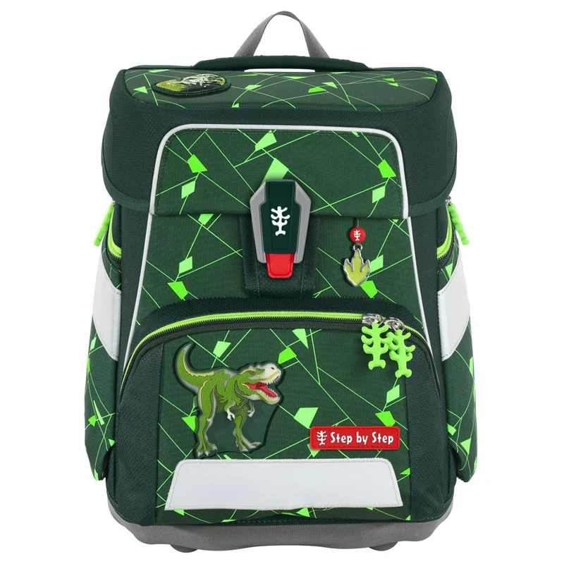 Step by Step Space Shine - Set de mochila escolar 5 piezas (Dino Night Tyro)