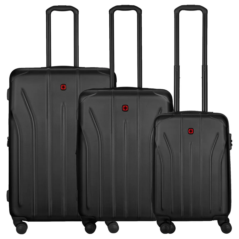 Wenger Oryson - Set de trolley 3 piezas ext. (black/red)
