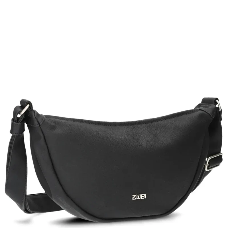 zwei Mademoiselle M50 - Bolso bandolera 32 cm (nubuk-black)