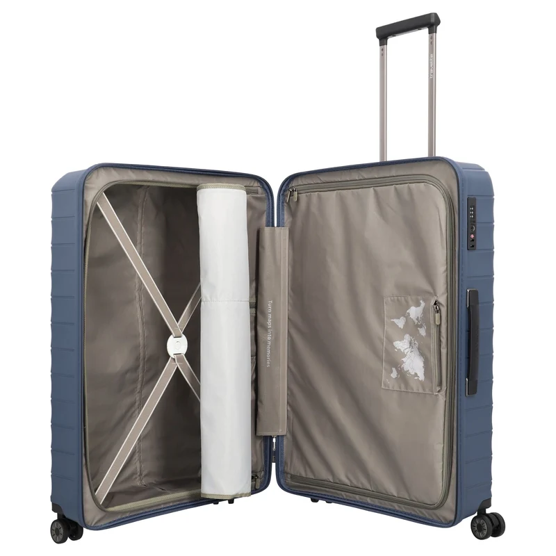 Travelite Mooby - Set de trolley con 4 ruedas L/M/S 3 piezas ampliable (marine)