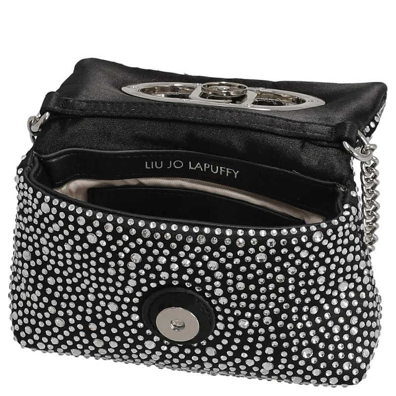 Liu Jo Lapuffy - Bolso bandolera XS 14 cm (negro)