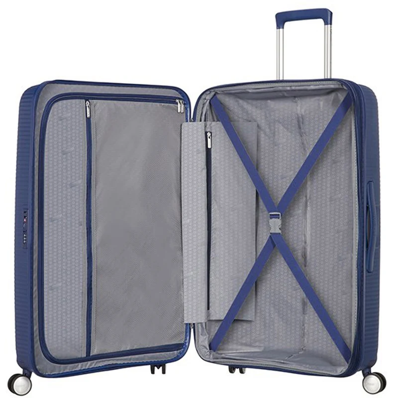 American Tourister Soundbox - Trolley de 4 ruedas 67 cm expandible (blau)