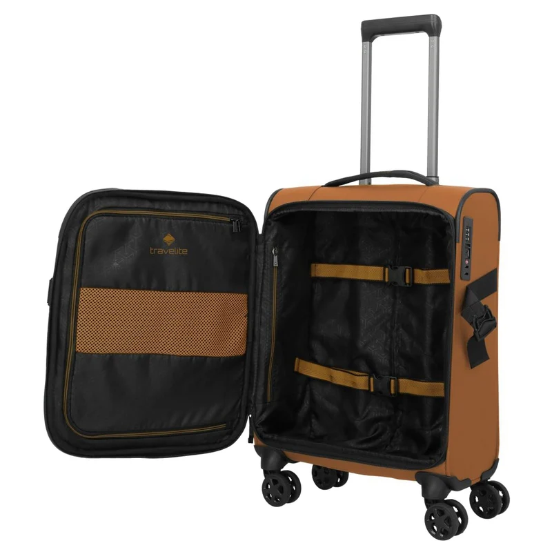 Travelite Briize - Trolley de cabina con 4 ruedas S 55 cm (curry)
