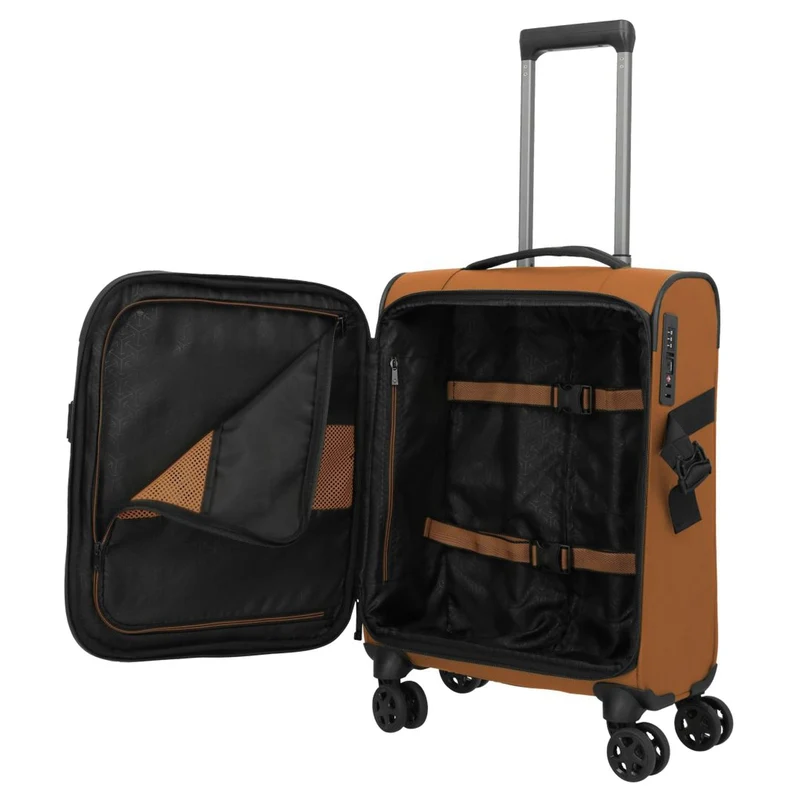 Travelite Briize - Trolley de cabina con 4 ruedas S 55 cm (curry)