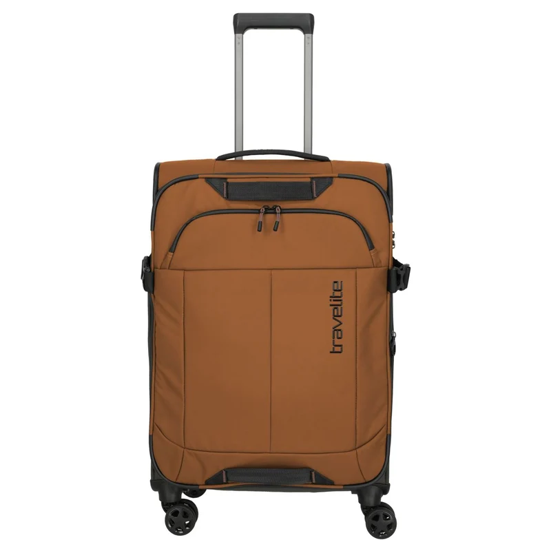 Travelite Briize - Trolley de 4 ruedas M 67 cm expandible (curry)