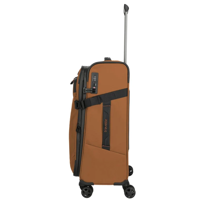 Travelite Briize - Trolley de 4 ruedas M 67 cm expandible (curry)