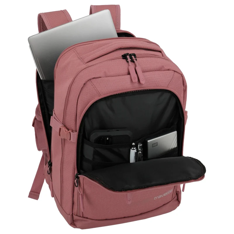 Travelite Kick-Off - Mochila de cabina 40 cm (rose)