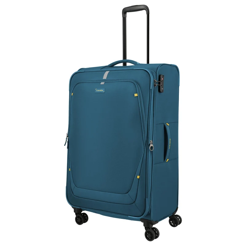 Travelite Umbria - Trolley de 4 ruedas L 77 cm expandible (petrol)