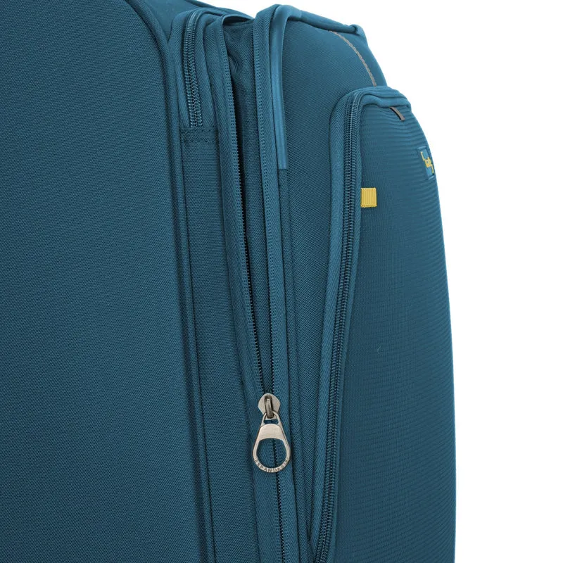 Travelite Umbria - Trolley de 4 ruedas L 77 cm expandible (petrol)