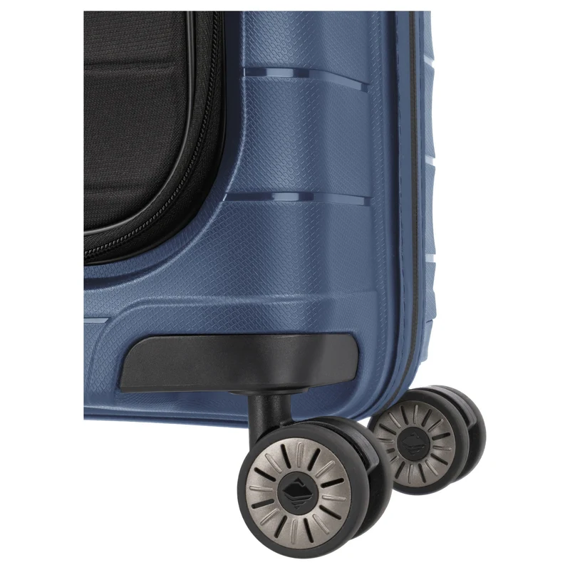 Travelite Mooby - Trolley de cabina con 4 ruedas y bolsillo delantero S 55 cm (marine)