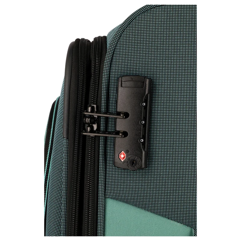 Travelite Viia - Trolley de 4 ruedas M 67 cm expandible (Eukalyptus)