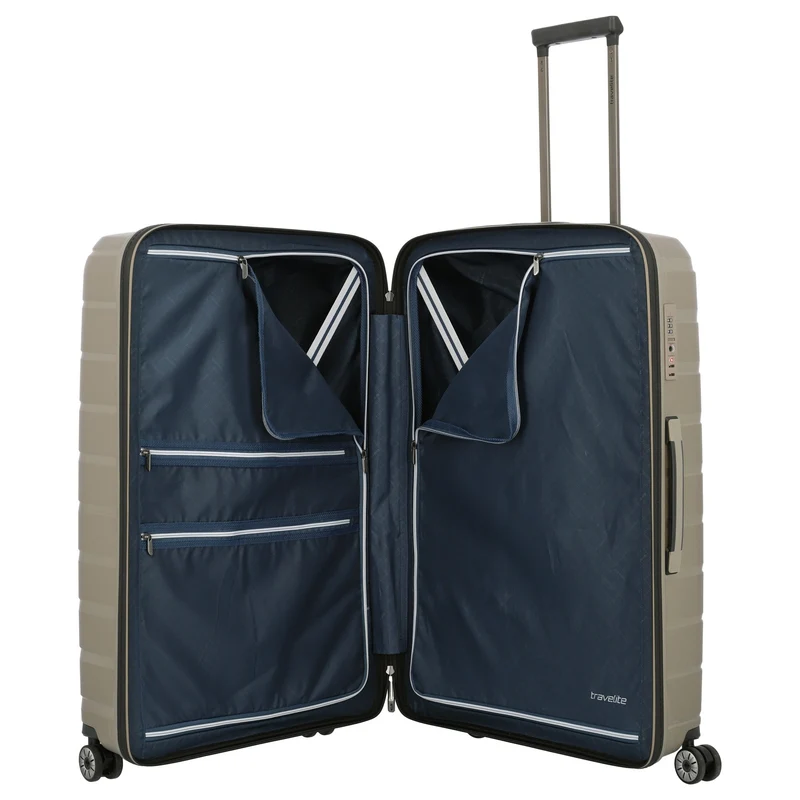 Travelite Air Base - Set de trolley de 4 ruedas 3 piezas L/M/S Vortasche (champagner)