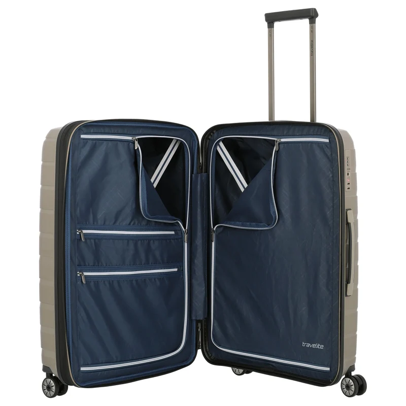 Travelite Air Base - Trolley de 4 ruedas 67 cm M expandible (champagner)
