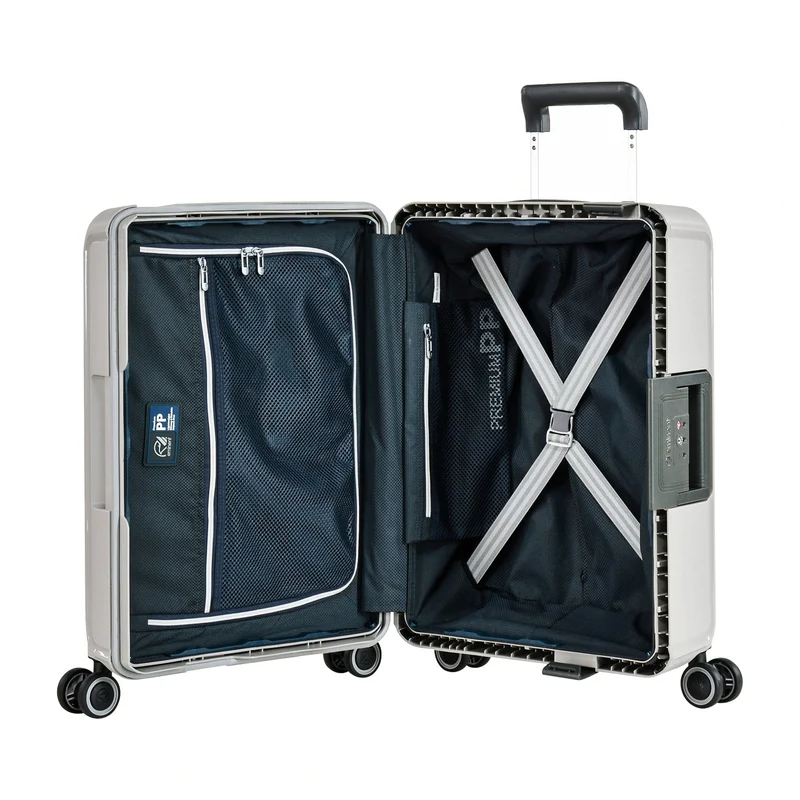 Eminent VERTICA - Trolley de cabina con 4 ruedas 55 cm (hellgrau)