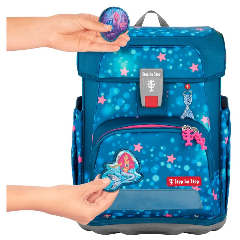 Step by Step Cloud - Set de mochila escolar 5 piezas (Mermaid Lola)