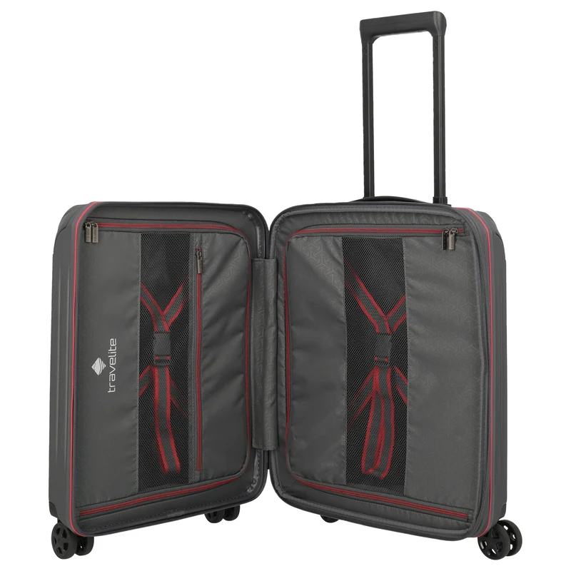 Travelite Dynamiic - Trolley de cabina S 4 ruedas 55 cm expandible (anthrazit)