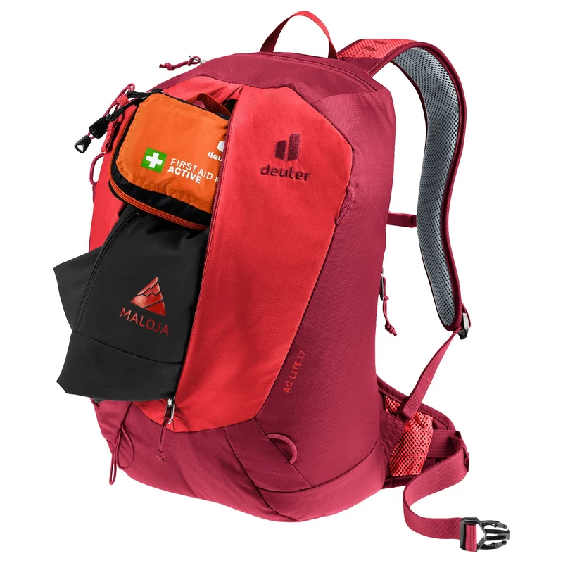 Deuter AC Lite 17 - Mochila de senderismo 47 cm (cherry-masala)