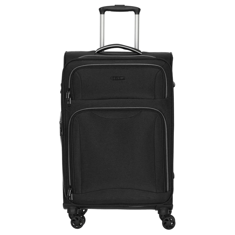 D&N Travel Line 9204 - Trolley de 4 ruedas M 66 cm expandible (schwarz)