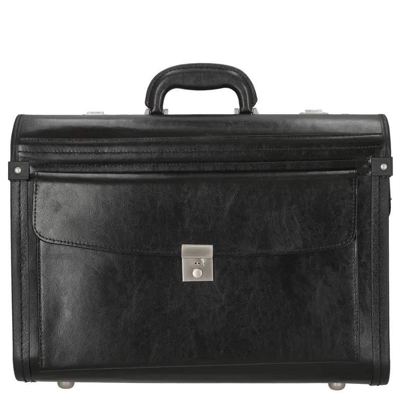 D&N Business - Maletín 46 cm Leder (schwarz)