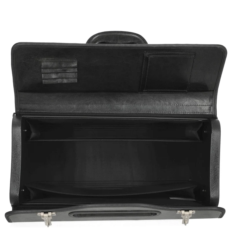 D&N Business - Maletín 46 cm Leder (schwarz)