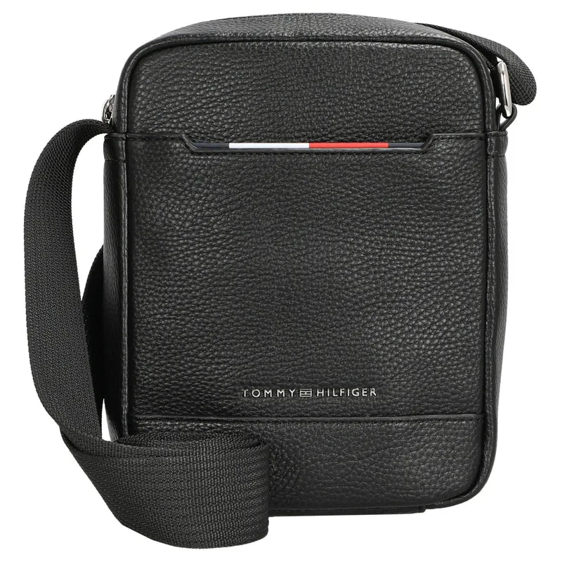 Tommy Hilfiger Central Mini Reporter - Bolso bandolera 20.6 cm (schwarz)