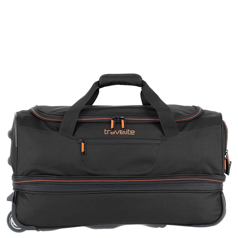 Travelite Basics - Bolsa de viaje con ruedas 51/64L 55 cm expandible (black)