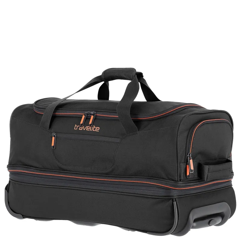 Travelite Basics - Bolsa de viaje con ruedas 51/64L 55 cm expandible (black)