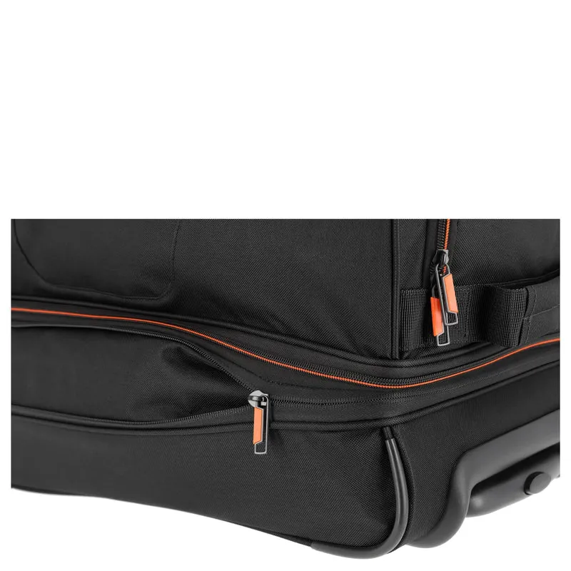 Travelite Basics - Bolsa de viaje con ruedas 51/64L 55 cm expandible (black)