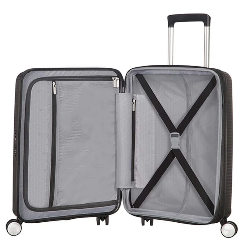 American Tourister Soundbox - Trolley de cabina de 4 ruedas 55 cm expandible (schwarz)