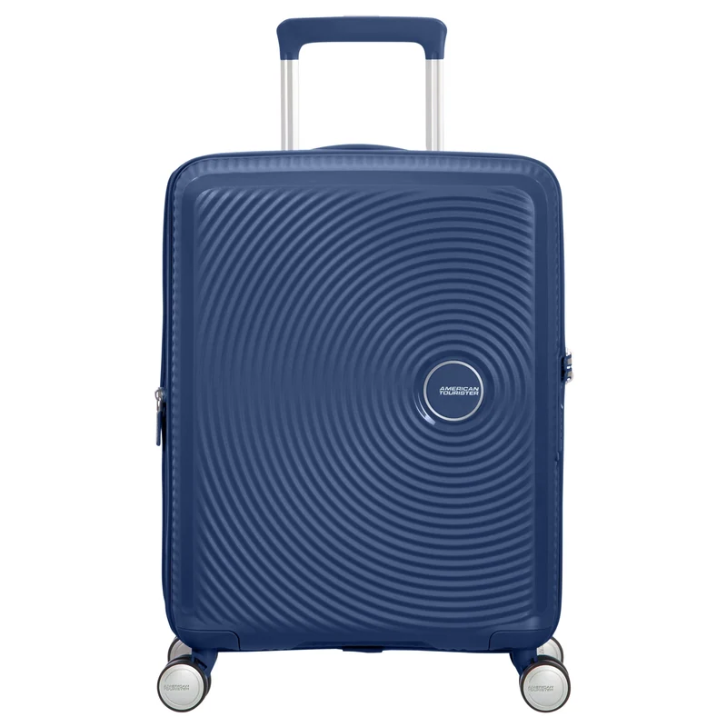 American Tourister Soundbox - Trolley de cabina con 4 ruedas 55 cm expandible (blau)