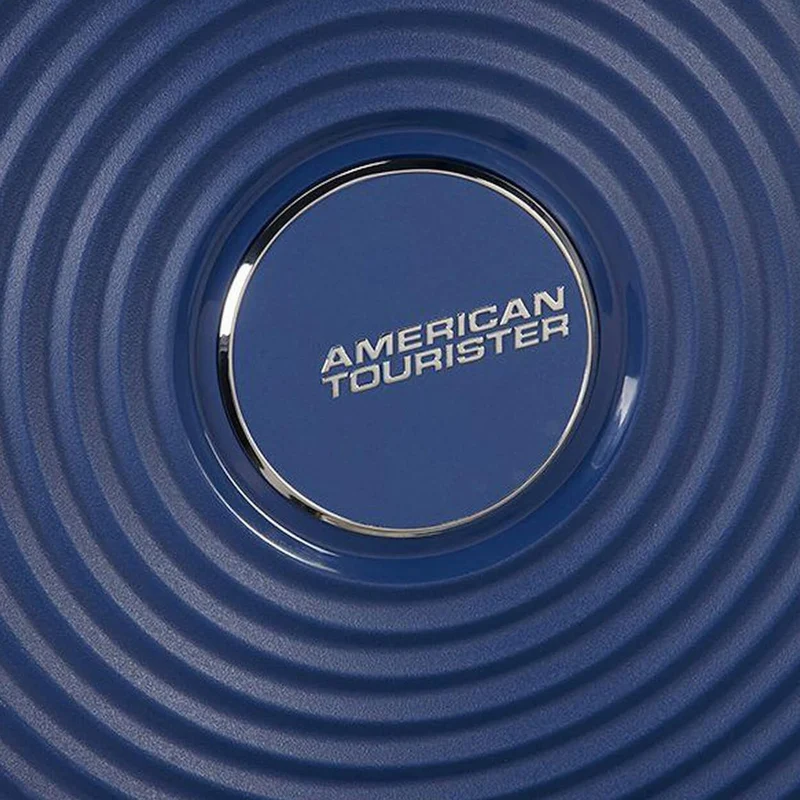 American Tourister Soundbox - Trolley de cabina con 4 ruedas 55 cm expandible (blau)