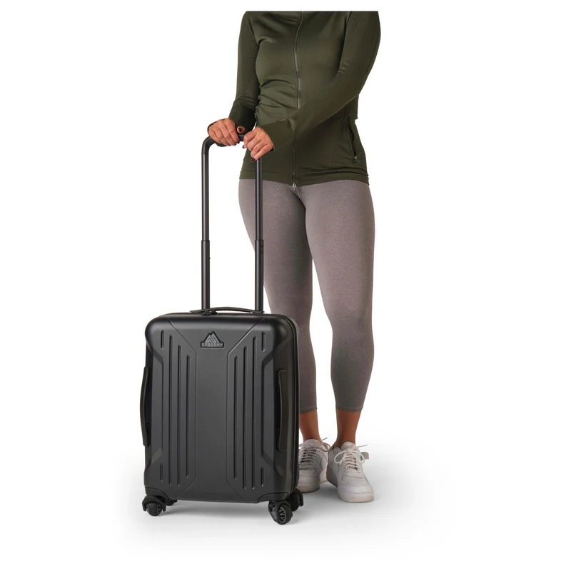 Gregory Quadro Pro Int Carry On - Trolley de cabina de 4 ruedas 55 cm expandible (optic black)