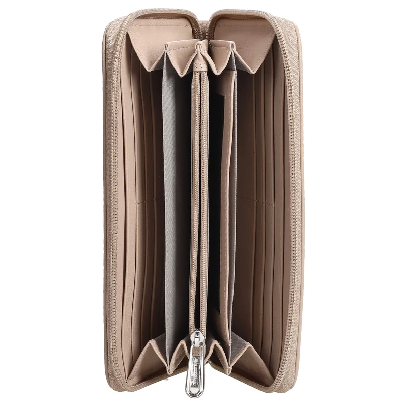 Mandarina Duck Mellow Leather - Cartera 12cc 19 cm (warm taupe)
