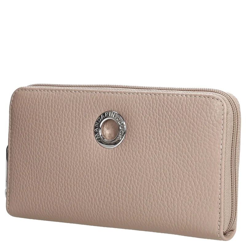 Mandarina Duck Mellow Leather - Cartera 12cc 19 cm (warm taupe)