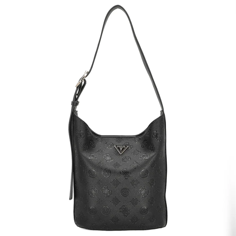 Guess Cresidia II - Bolso saco (logotipo negro)