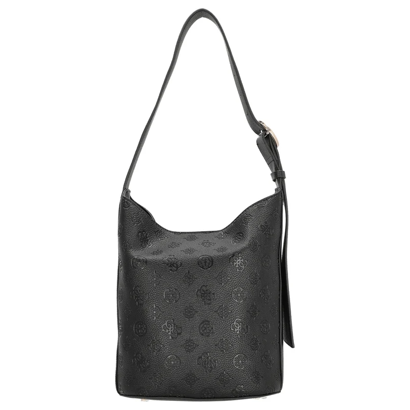 Guess Cresidia II - Bolso saco (logotipo negro)