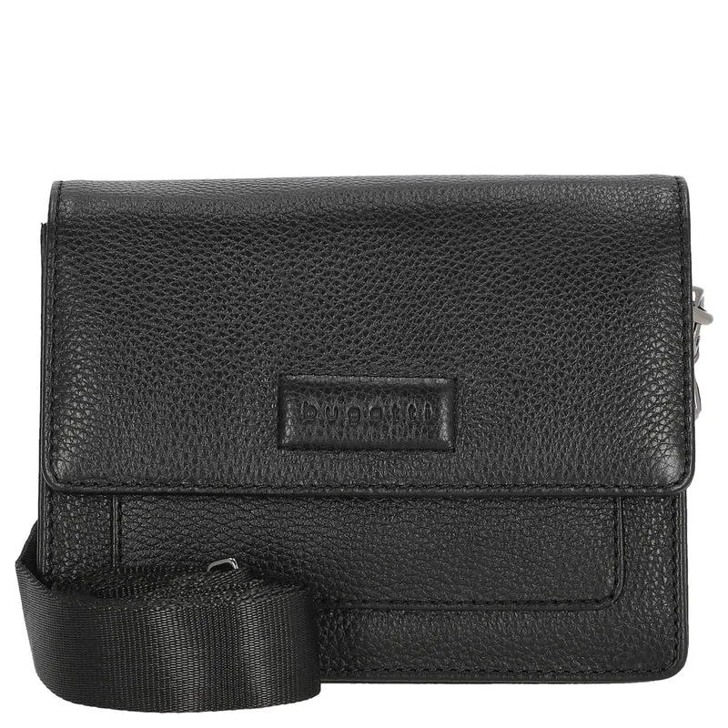 bugatti Elsa - Bolso bandolera cuero S 18.5 cm (schwarz)