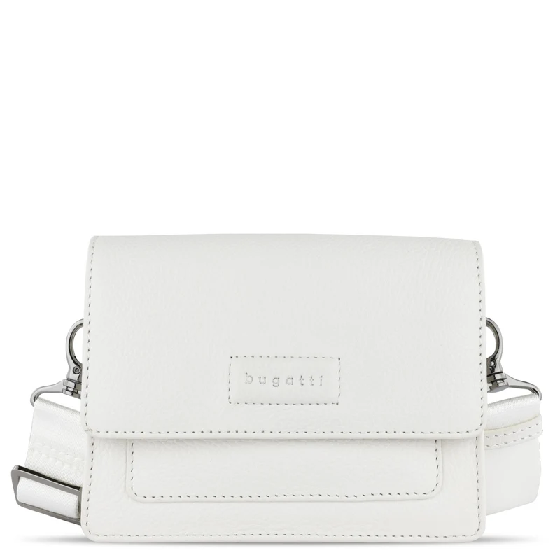 bugatti Elsa - Bolso bandolera Leder S 18.5 cm (weiß)