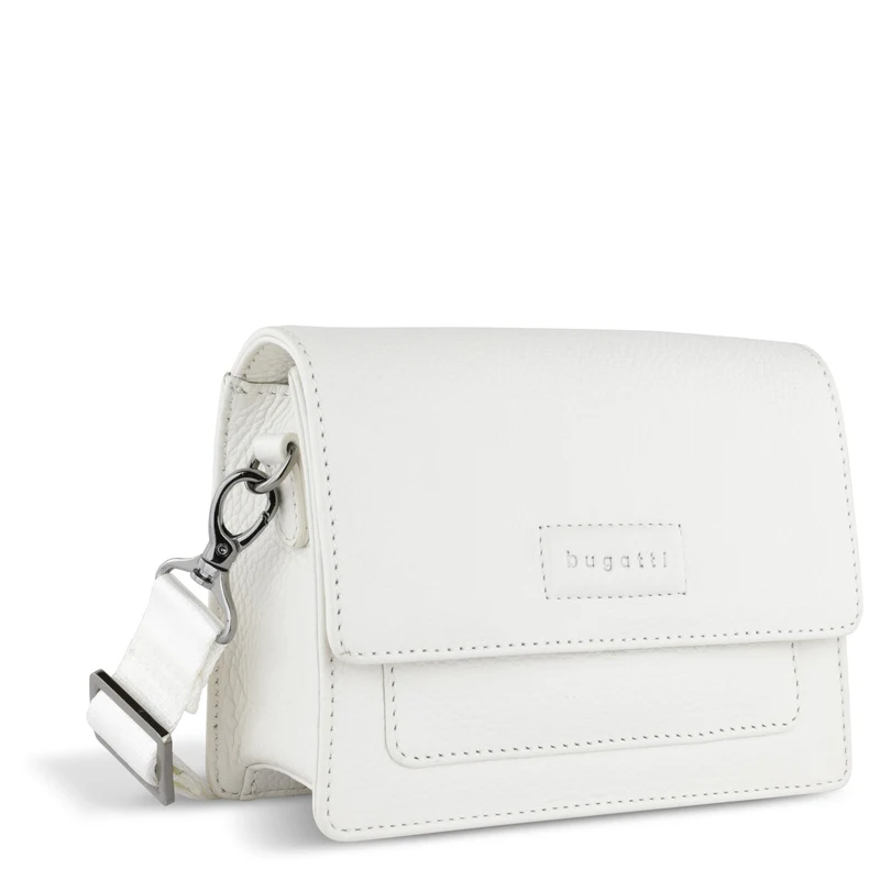 bugatti Elsa - Bolso bandolera Leder S 18.5 cm (weiß)