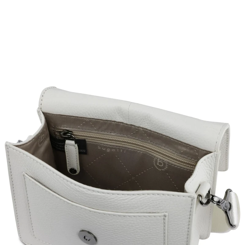 bugatti Elsa - Bolso bandolera Leder S 18.5 cm (weiß)