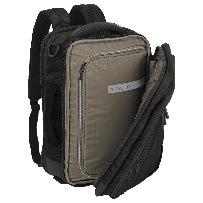 Travelite Crosslite - Bolsa de cabina/Mochila S 40 cm (schwarz)