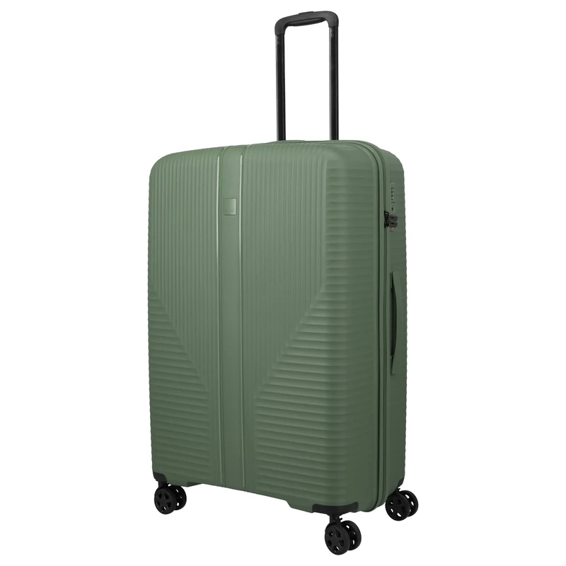Travelite Air Stripe - Trolley de 4 ruedas 77 cm (green)