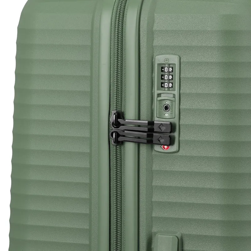 Travelite Air Stripe - Trolley de 4 ruedas 77 cm (green)